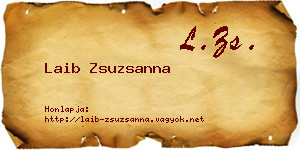 Laib Zsuzsanna névjegykártya